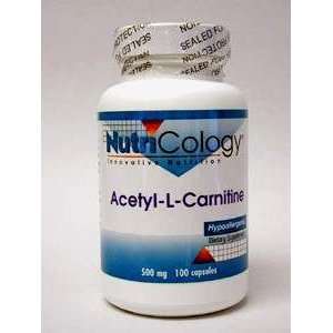  Acetyl L Carnitine   500 Mg   100 veg caps   Nutricology 