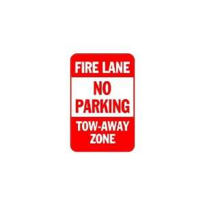   Vinyl Banner   Fire Lane, No Parking, Tow Away Zone 