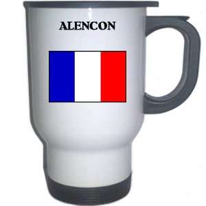 France   ALENCON White Stainless Steel Mug