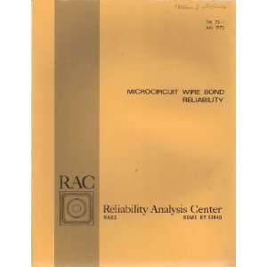  Microcircuit wire bond reliability T. R Myers Books