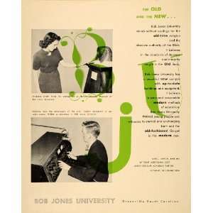  1951 Ad Bob Jones University Radio WMUU Religion Music 