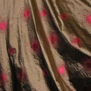   Dupioni Silk Starburst Brown Fabric By The Yard Arts, Crafts & Sewing