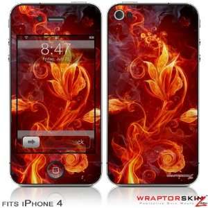  iPhone 4 Skin   Fire Flower (Does not fit newer iPhone 4S 