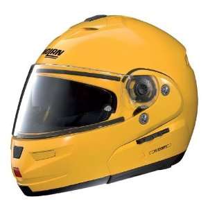    Nolan N103 N Com Modular Helmet cab yellow large Automotive