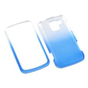  Clear Blue Gradient Texture Faceplate Hard Plastic 