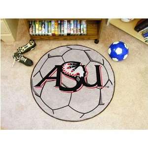   State Indians NCAA Soccer Ball Round Floor Mat (29) Sports