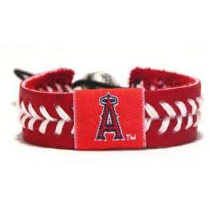 Gamewear MLB Leather Wrist Bands   Angels (Red)  Sports 
