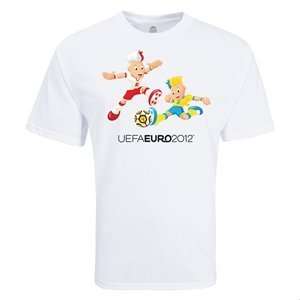  hidden Euro 2012 Mascot Soccer T Shirt (White) Sports 
