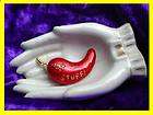 RED HOT CHILI PEPPERS Brooch PIN Jewelry reads HOT STUFF Chefs Cooks 
