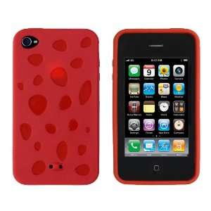  iPhone 4 * Rubber Crater Case * (Red) 16GB, 32GB * 4th Gen * iPhone 