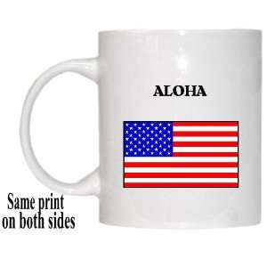  US Flag   Aloha, Oregon (OR) Mug 