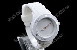   Silicone Quartz Heart Love Jelly Watch 5 Colors WristWatch  