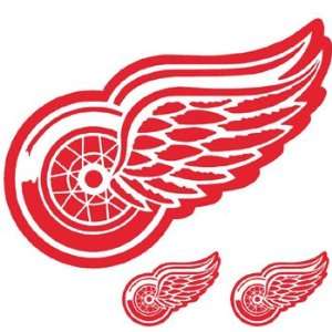   Detroit Red Wings   3 Large Boys Hockey Wall Accent Murals Stickers