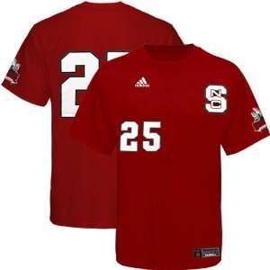   Carolina State Wolfpack #25 Red Baseball Player T shirt Sports