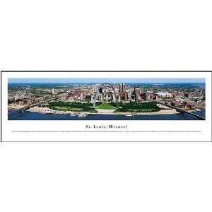 St. Louis Missouri Panoramic View   Series 4 Framed Print
