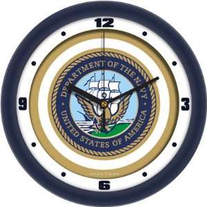  Navy 12 Wall Clock   Traditional
