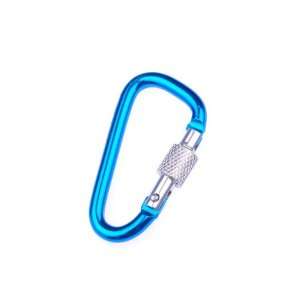  Portable Blue 5.5cm Mountaineering Buckle with Lock for 