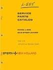 NEW HOLLAND L 555 SKID STEER LOADER PARTS MANUAL ISSUE 5 82