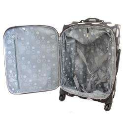 Rockland Polka Dot 20 inch Expandable Carry on Spinner Upright 