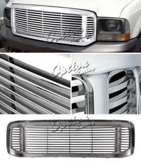 2000 2004 FORD EXCURSION FRONT UPPER ALL CHROME GRILLE