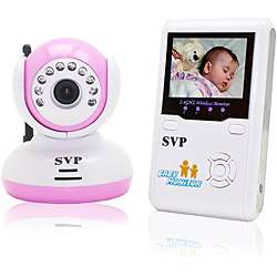 SVP Pink 2.4GHz Wireless Digital Baby Monitor with LCD  