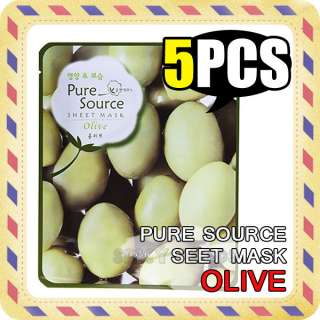 Missha ] Pure Source Sheet Mask   Olive (5EA)  