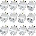 12 Pack Stanley Grounded Tap Adapter White Today 