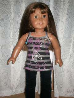 American Girl Doll handmade 4 pocket black corduroy pants with trendy 