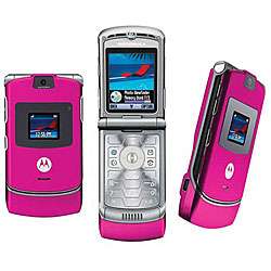 Motorola RAZR V3 Pink GSM Unlocked Cell Phone  