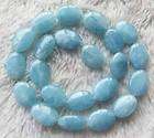 13x18mm 15inch Aquamarine Oval Beads  