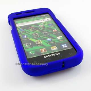 Protect your Samsung Galaxy S 4G with Blue Rubberized Hard Cover Case
