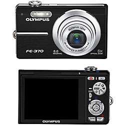 Olympus FE 370 Black 8 megapixel Digital Camera (Refurbished 