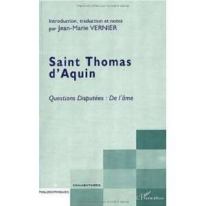  Saint thomas daquin. questions disputees  de lame 