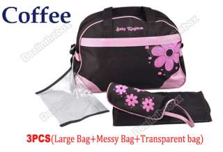 New Multi Function Style Flower Baby Diaper Nappy Changing Bag  