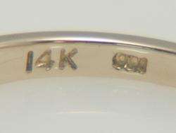 14k Yellow Gold 3 Stone Present Past Future .50ct Diamond Ring  