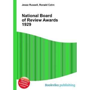  National Board of Review Awards 1929 Ronald Cohn Jesse 