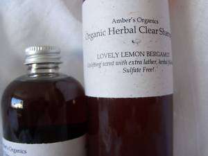 Organic Herbal Clear Shampoo Lavender s Touch NO Sulfates  
