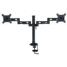 Dual LCD Monitor Stand Desk Clamp for Up to 24 inch LCD Monitors 