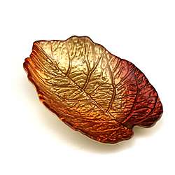   Mulberry Gold/Orange/Red Small Leaf Plates (Set of 4)  