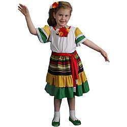 Dress Up America Kids 4 piece Mexican Dancer Costume  