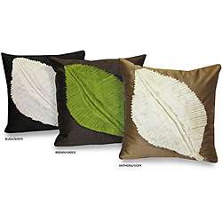 Meryl Leaf 17x17 Throw Pillow  