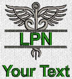 Custom embroidered Medical Doctor Nurse Polo shirt Text  