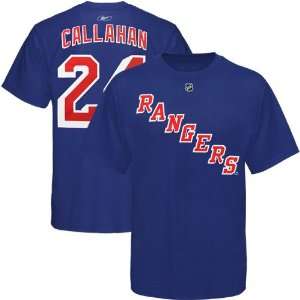  NHL Reebok New York Rangers #24 Ryan Callahan Royal Blue 