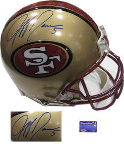   Signed Pro Authentic 49ers Helmet Mounted Memories 49ers Auto  