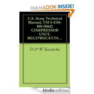 Army Technical Manual, TM 3 4310 100 20&P, COMPRESSOR UNIT 
