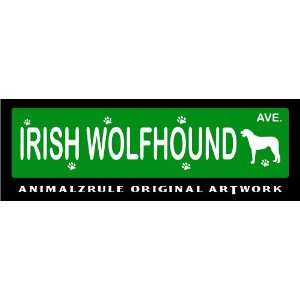 IRISH WOLFHOUND~HIGH QUALITY ALUMINUM STREET SIGN~