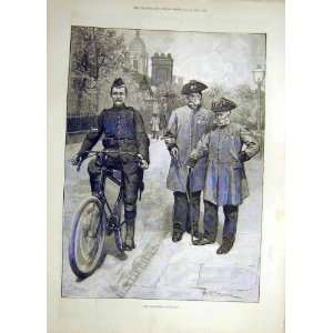  1892 Military Officers Retired Soldiers Old Print