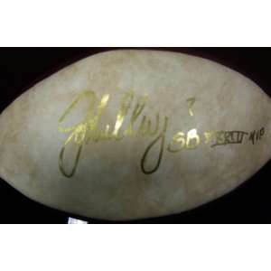  John Elway Autographed Limited Edition Super Bowl Statistics 