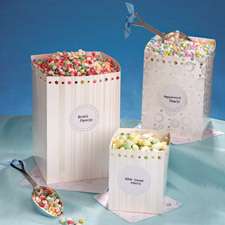 3pc Candy Buffet Square Container Favor Kits  