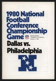 1980 NFC Championship Game Media Guide  